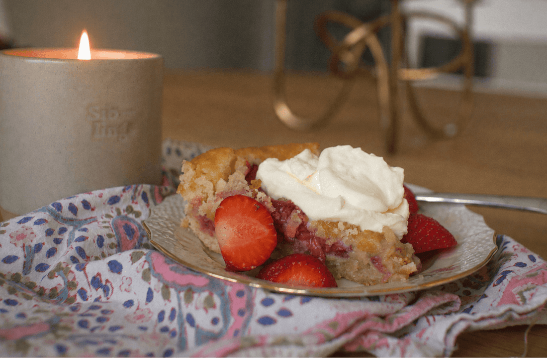 Fika Time: Strawberry Butter Cookie Cake