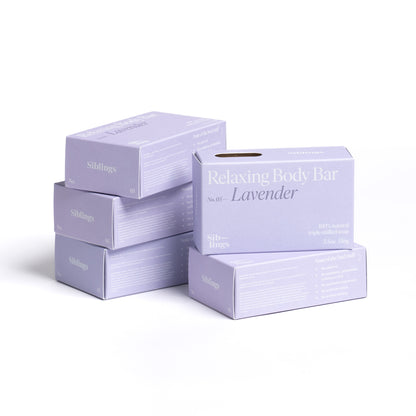 Relaxing Body Bar 5 Pack — Lavender