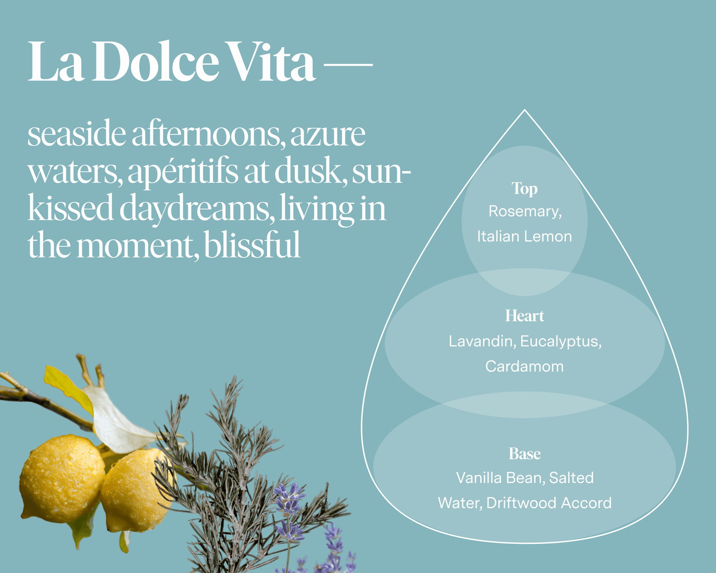 La Dolce Vita — Rosemary, Lavandin, Salt Water